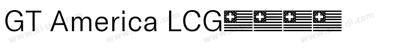 GT America LCG字体转换